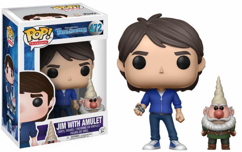 Funko POP! Television - Trollhunters - Jim w/ amulet & Gnome (472) Exclusive