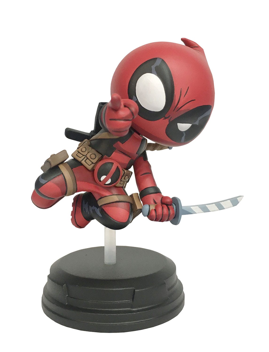GENTLE GIANT Statue - Marvel Comics - Deadpool (Jumping) (11cm) (Numbered & Certificate)