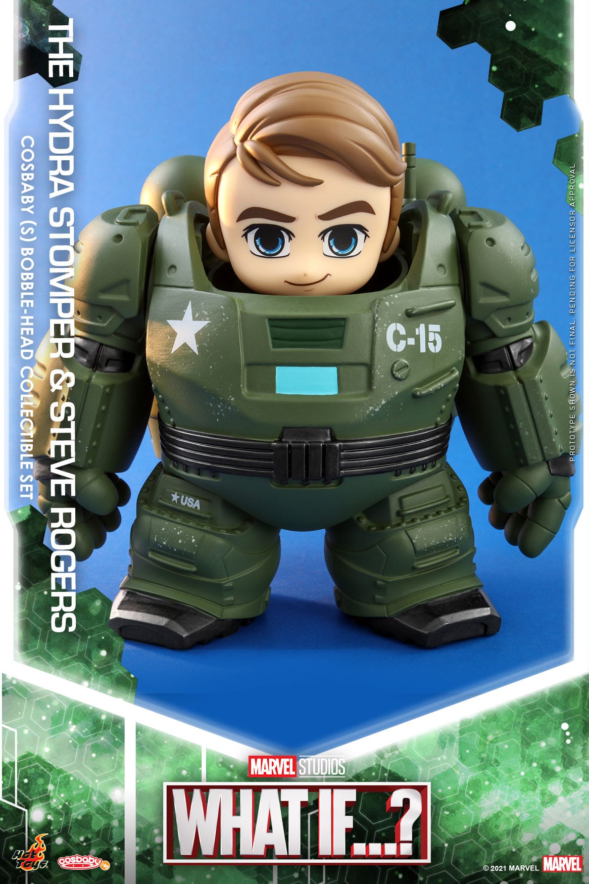 HOT TOYS - Marvel, What If...? (Cosbaby Serie) - Hydra Stomper & Steve Rogers (10cm)