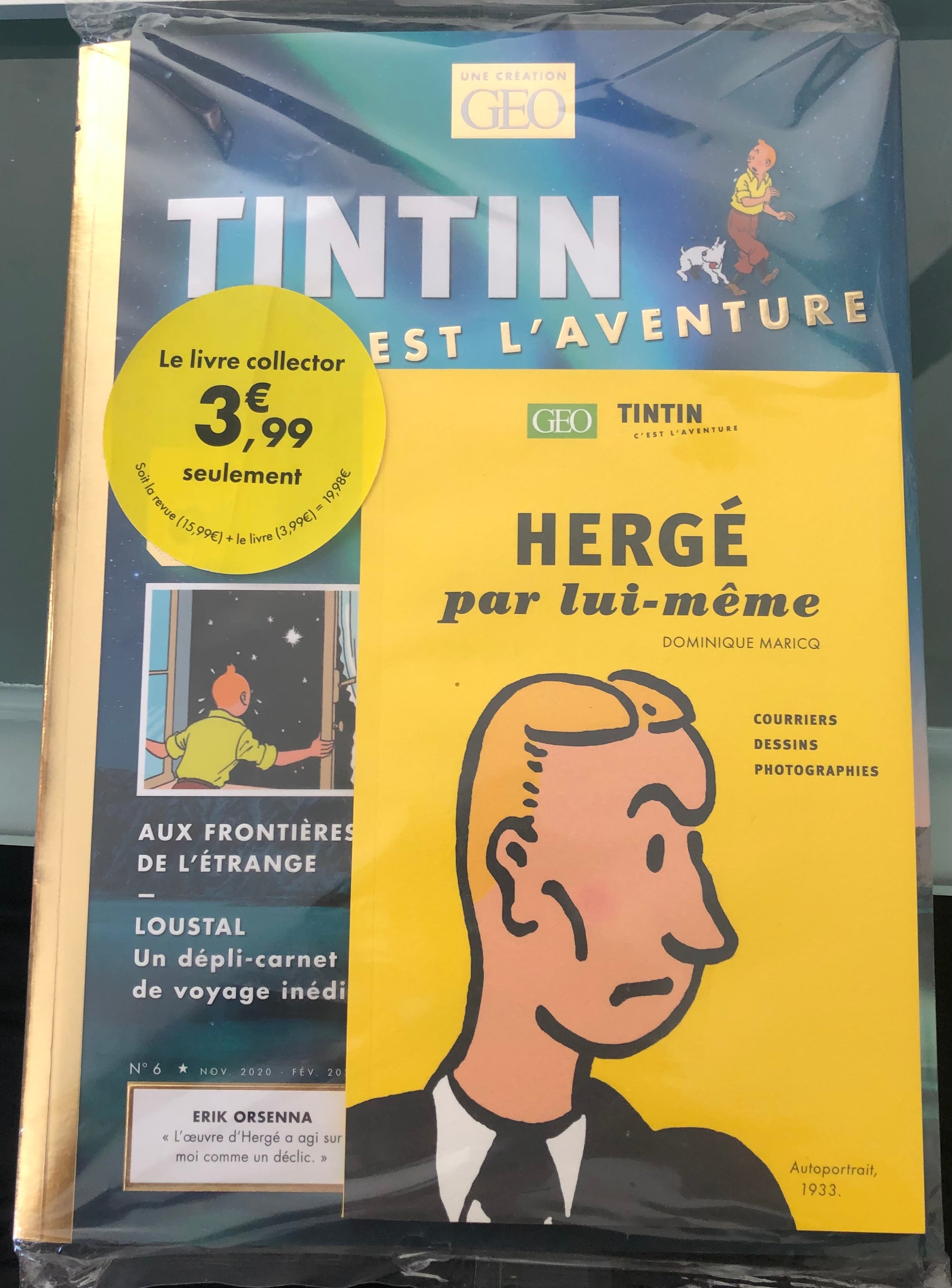 Magazine Geo / Tintin C’est L’aventure #6 + Hergé Par Lui Même
