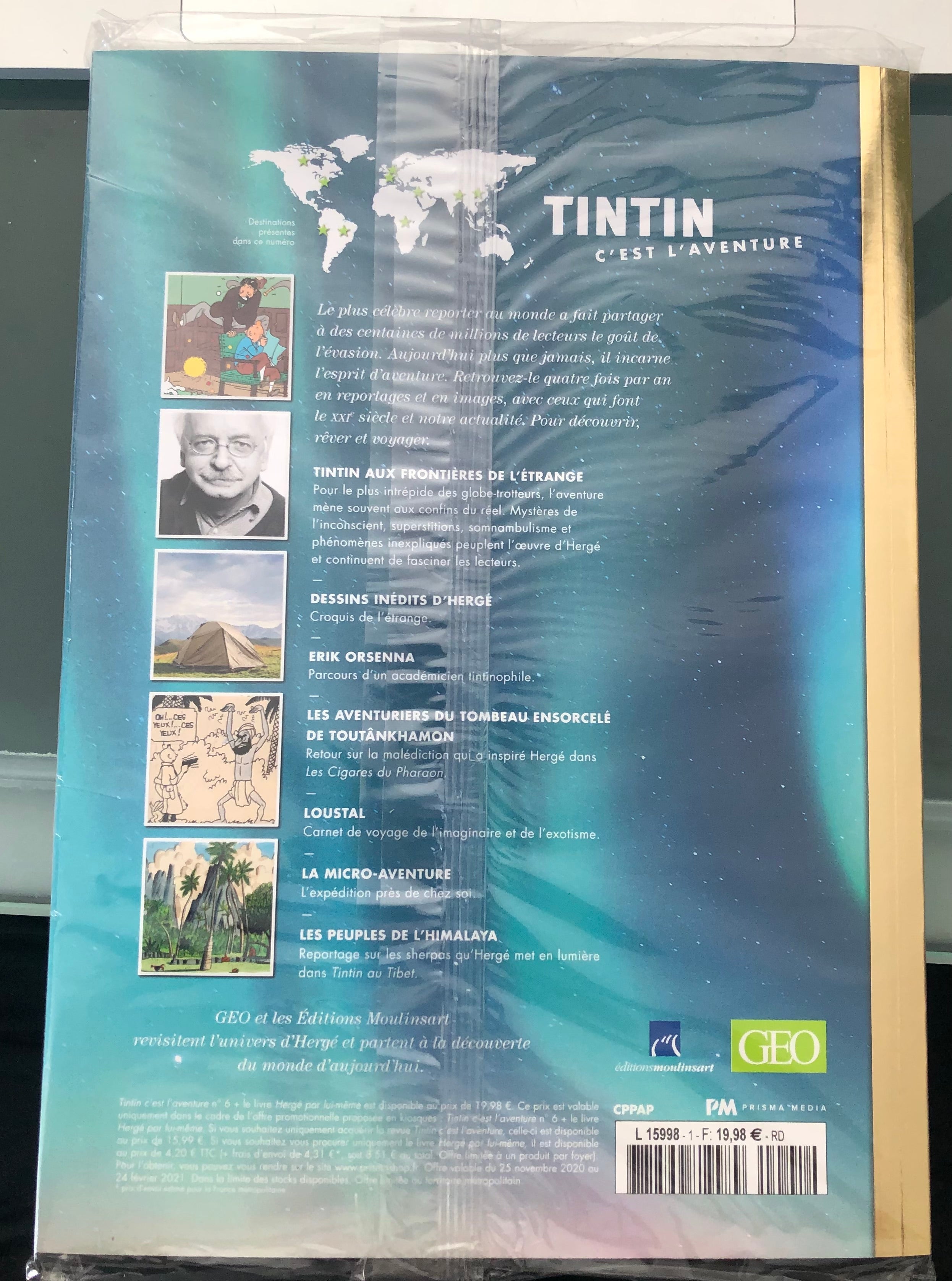 Magazine Geo / Tintin C’est L’aventure #6 + Hergé Par Lui Même