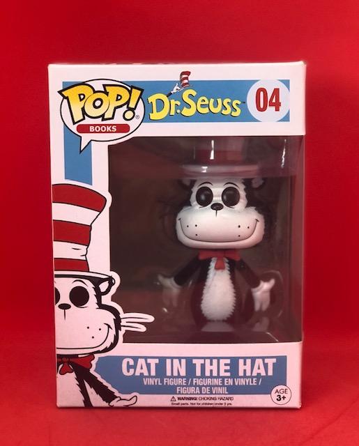 Funko POP! Books - Dr. Seuss - Cat in the Hat (Flocked) (04) "Small Damaged Packaging"