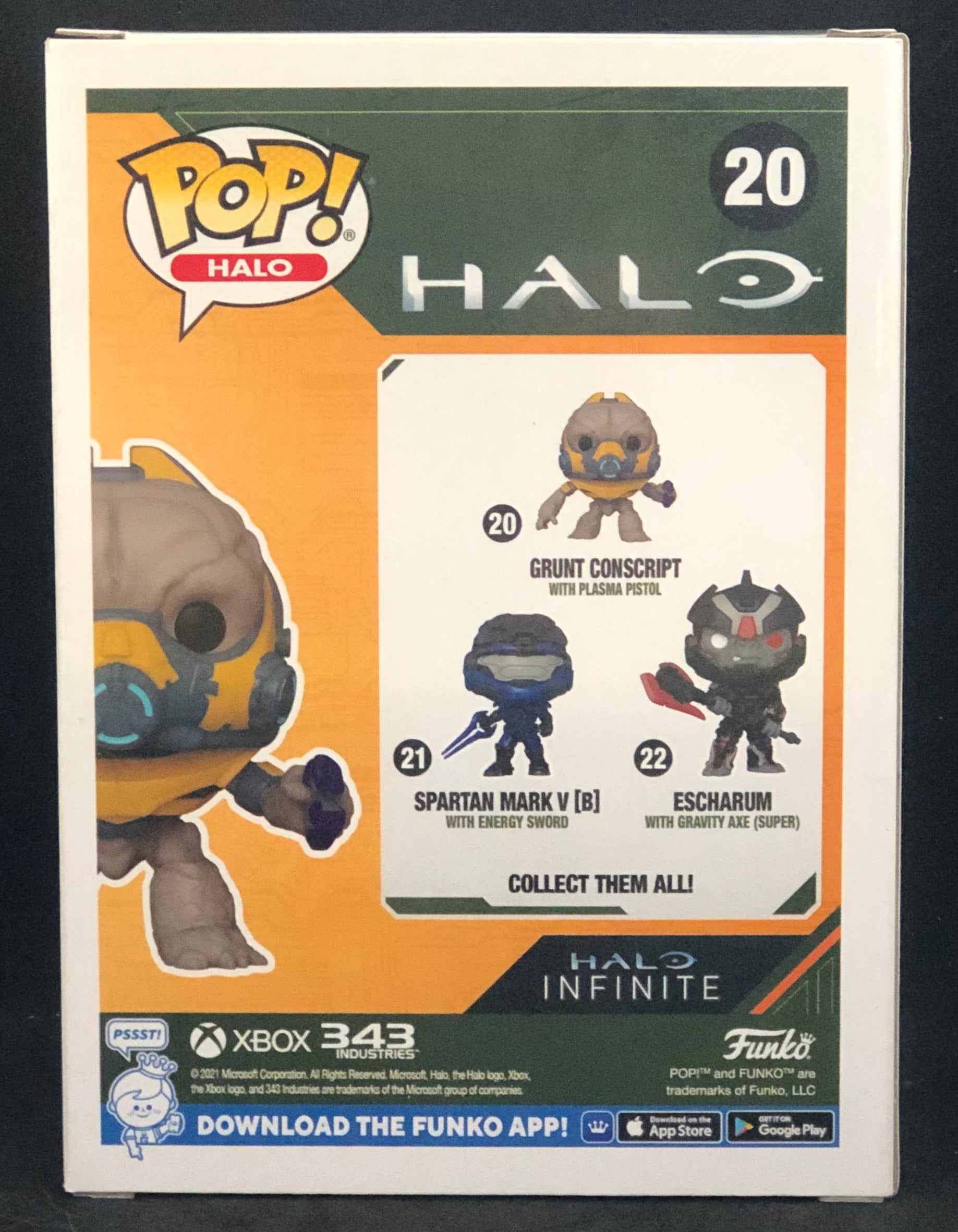 FUNKO POP! Games - Halo - Grunt Conscript w/ Plasma Pistol (20) (Small Box Damage) Funko POP!