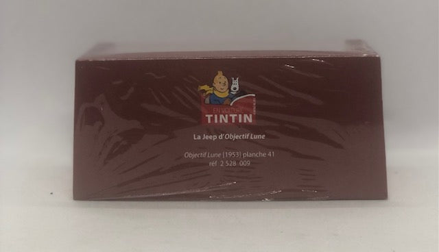 Tintin / Kuifje - Tintin's Cars 1/43 -  Blue Jeep (Jeep CJ 2a) (14cm)