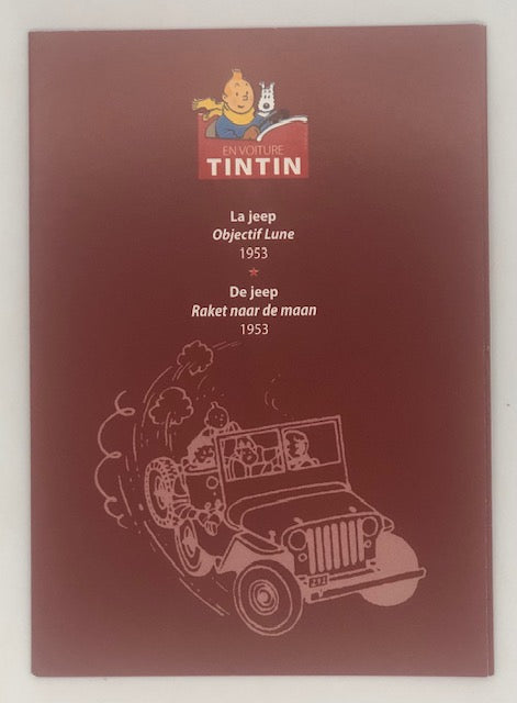 Tintin / Kuifje - Tintin's Cars 1/43 -  Blue Jeep (Jeep CJ 2a) (14cm)