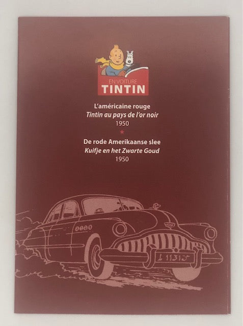 Tintin / Kuifje - Tintin's Cars 1/43 - The Red Buick (Buick Roadmaster) (14cm)