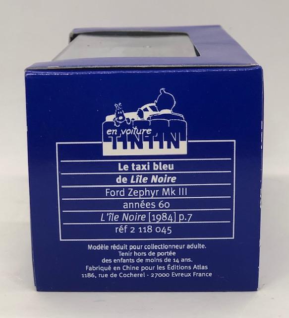 Tintin / Kuifje - Tintin's Cars 1/43 - The Blue Taxi (Ford Zephyr Mk III) (15cm)