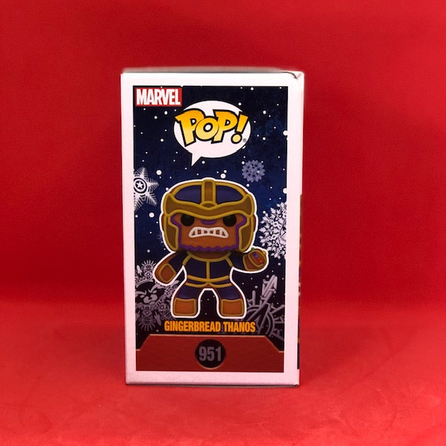 Funko POP! Marvel - Holiday - Gingerbread Thanos (951) Exclusive 'Small Damage Box'