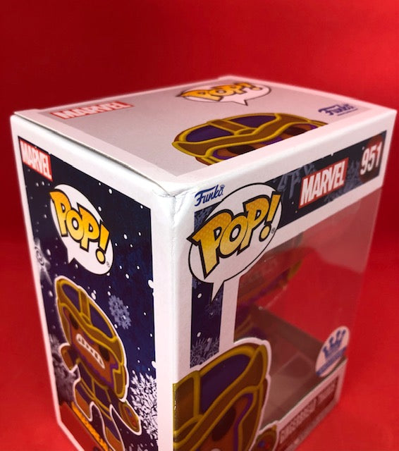 Funko POP! Marvel - Holiday - Gingerbread Thanos (951) Exclusive 'Small Damage Box'