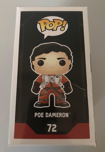 Funko Pop! Star Wars - The Force Awakens Poe Dameron (No Helmet) (72) Exclusive Damaged Packaging