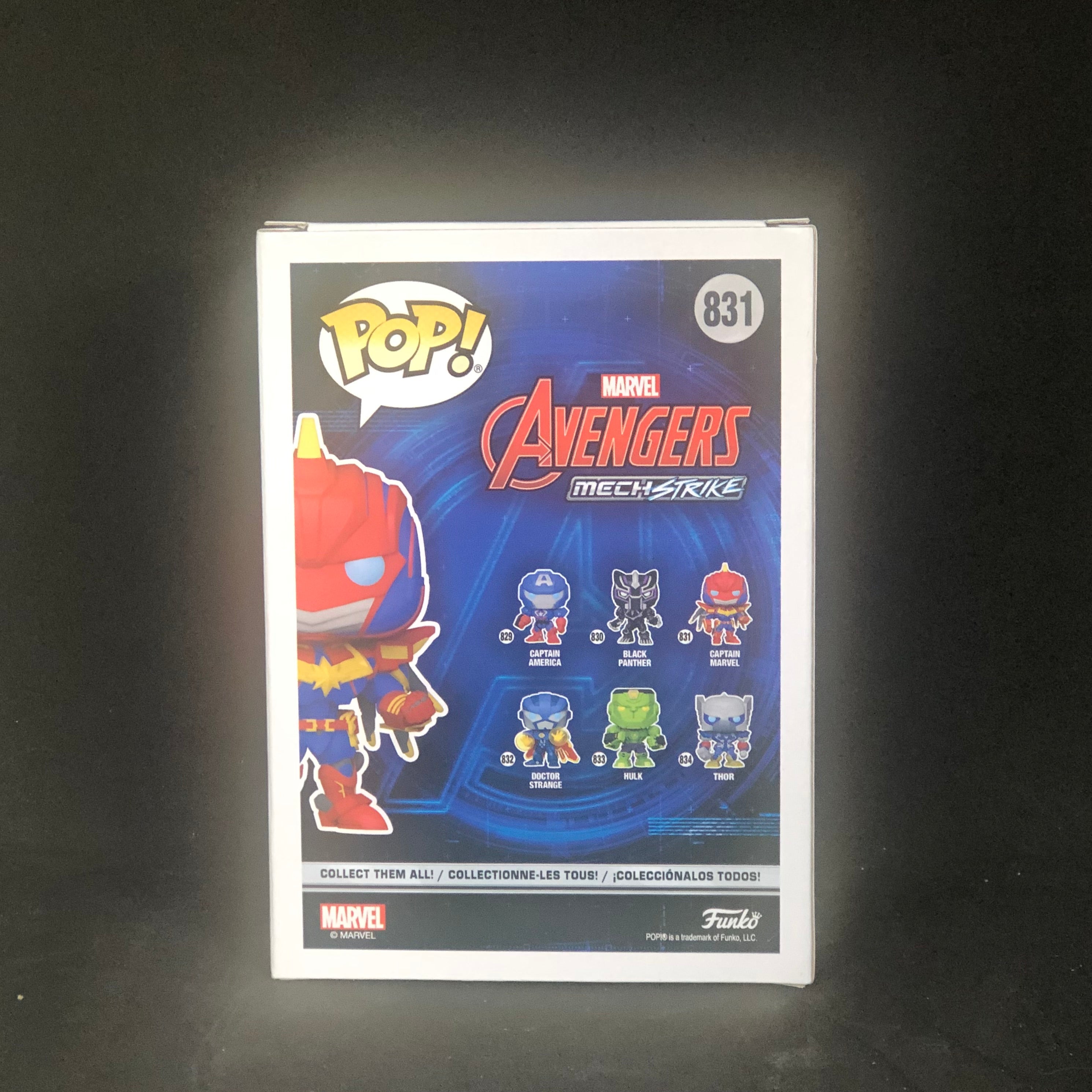 Funko POP! Marvel - Avengers, Mech Strike - Captain Marvel (831) 'Small Box Damage'