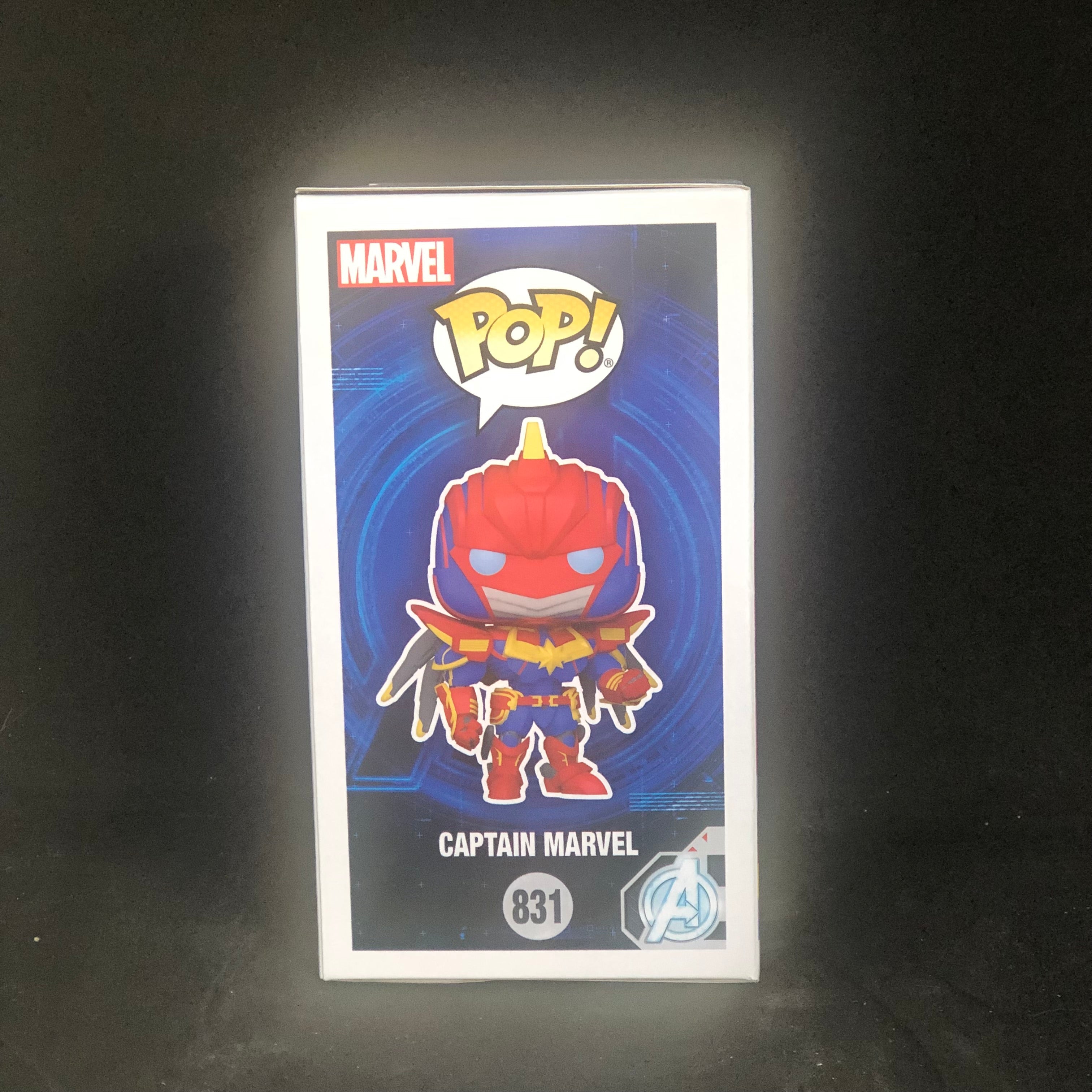 Funko POP! Marvel - Avengers, Mech Strike - Captain Marvel (831) 'Small Box Damage'