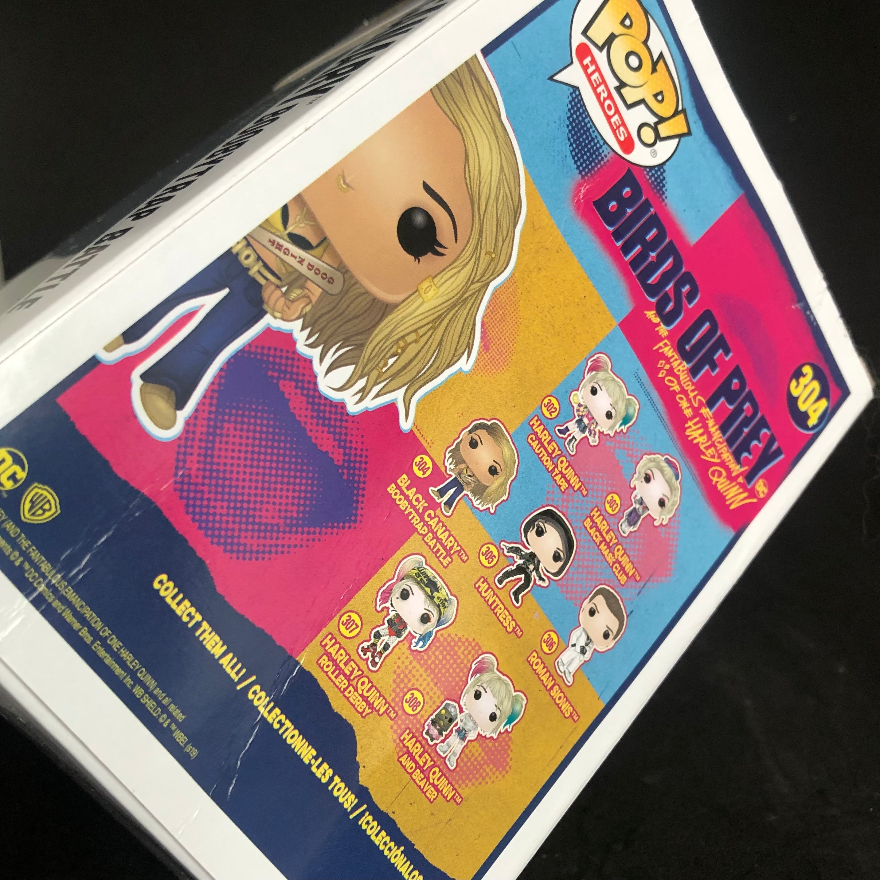 Funko Pop! Heroes - Birds Of Prey Black Canary (Boobytrap Battle) (304) Small Box Damage Pop