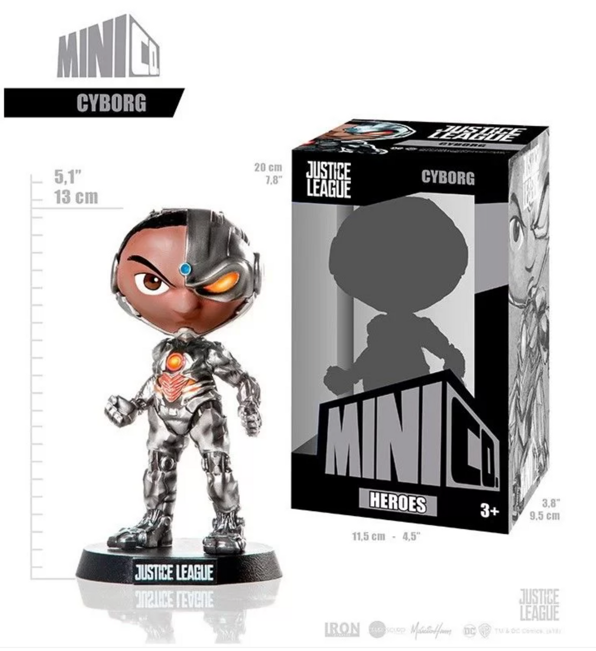 IRON STUDIOS, Mini Co. - Justice League : Cyborg (20cm)