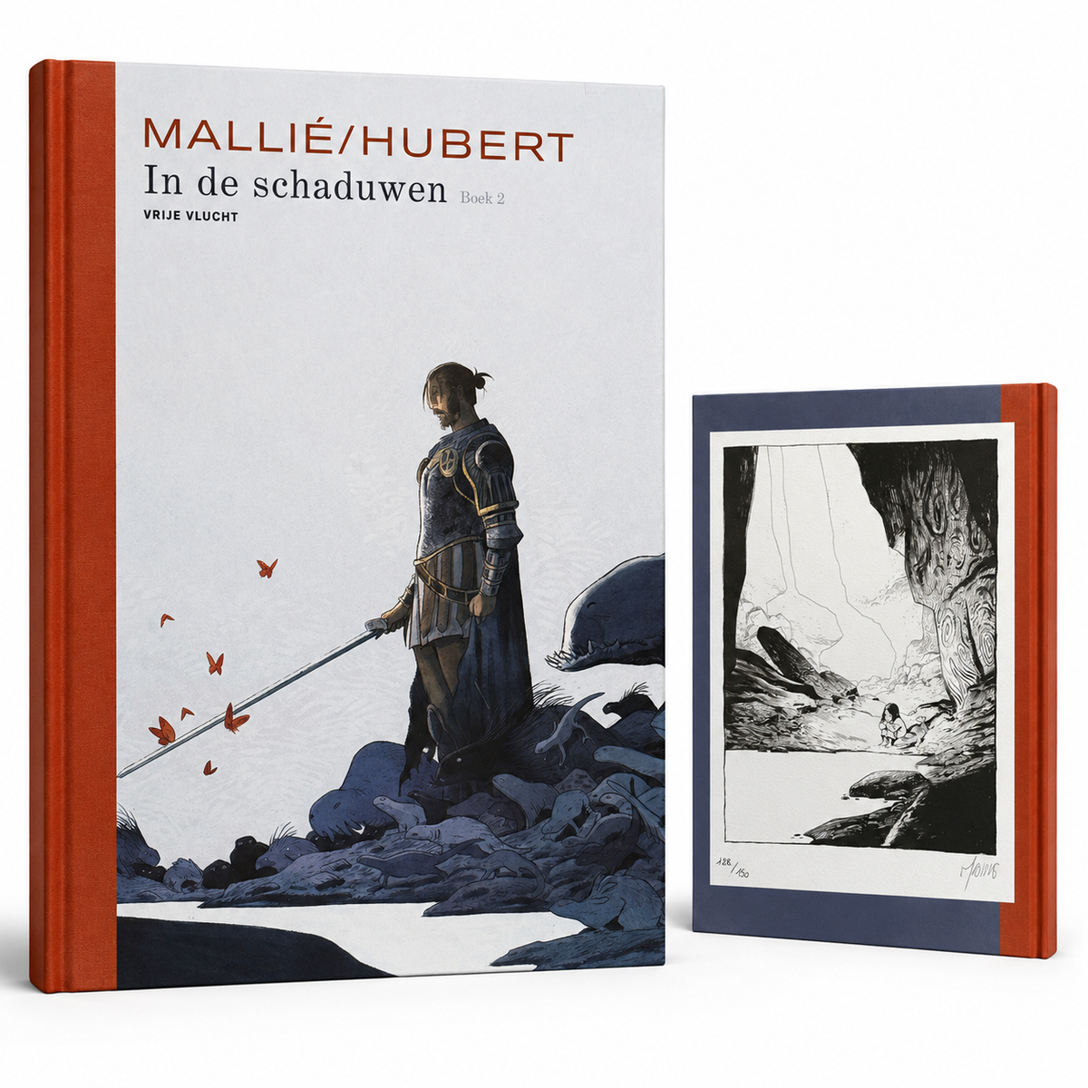 In de schaduwen #2 nr. 160 – Vrije Vlucht Luxe – numbered and signed ex-libris