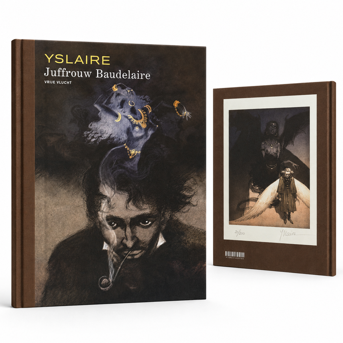 Juffrouw Baudelaire nr. 159 – Vrije Vlucht Luxe – numbered and signed ex-libris