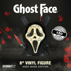 KIDROBOT Vinyl Figure - Dunny Art Toy, Ghost Face :  Aged Mask Edition (20cm) Exclusive