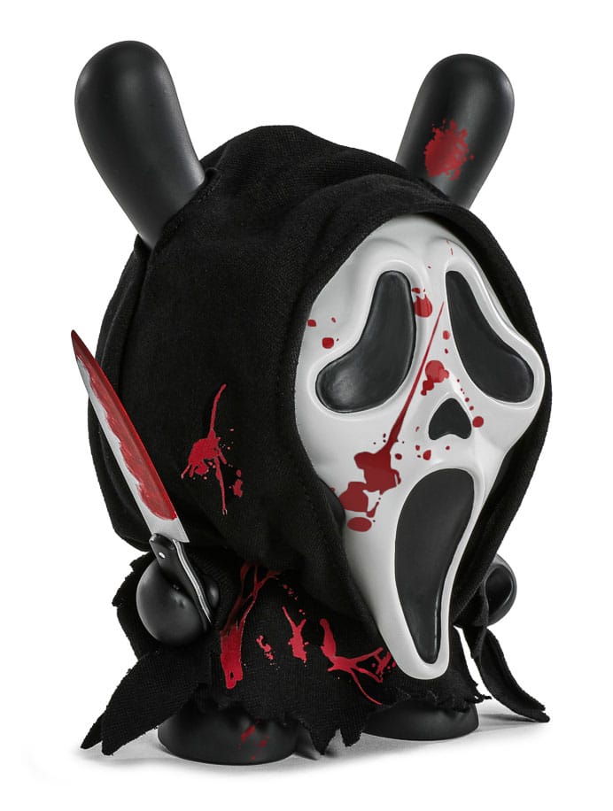 KIDROBOT Vinyl Figure - Dunny Art Toy, Scream : Ghost Face, Bloody Edition (GITD) (20cm) Exclusive