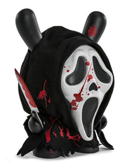 KIDROBOT Vinyl Figure - Dunny Art Toy, Scream : Ghost Face, Bloody Edition (GITD) (20cm) Exclusive