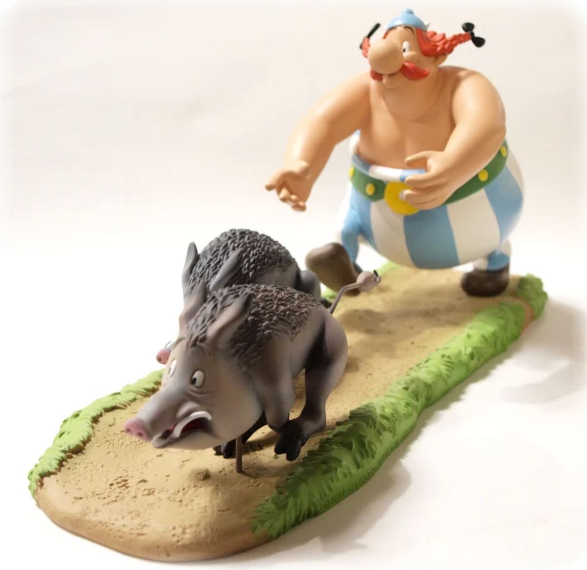 LEBLON-DELIENNE Resin Statue - Asterix : Obelix's lunch (17cm) (Limited & Numbered)