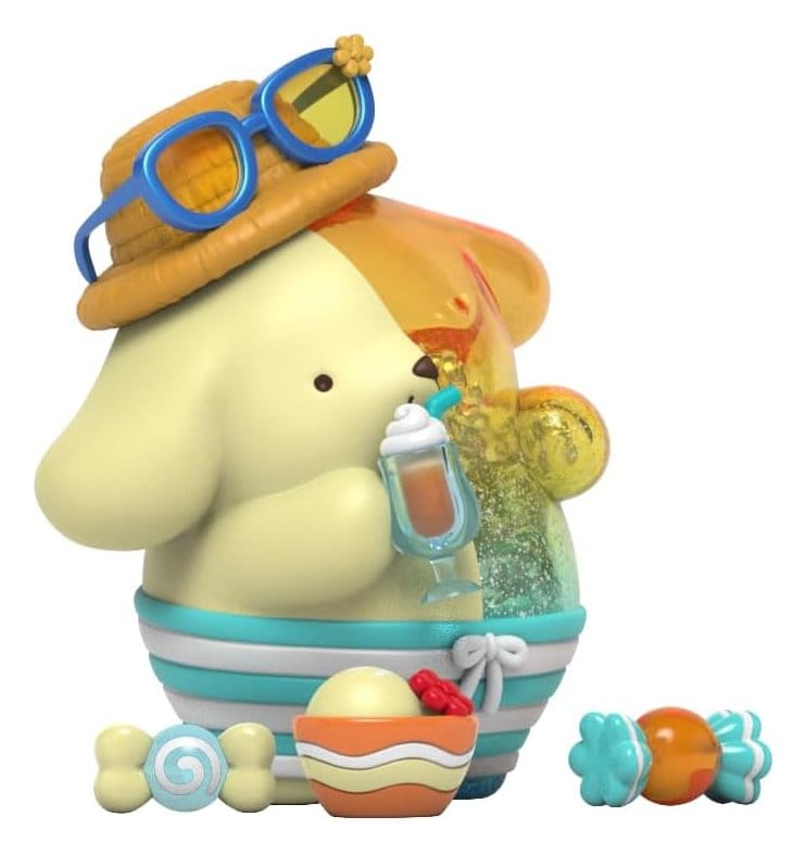 MIGHTY JAXX Mini-Figures, Sanrio Characters Kandy - Pompompurin "Sea Breeze Series" (15cm)
