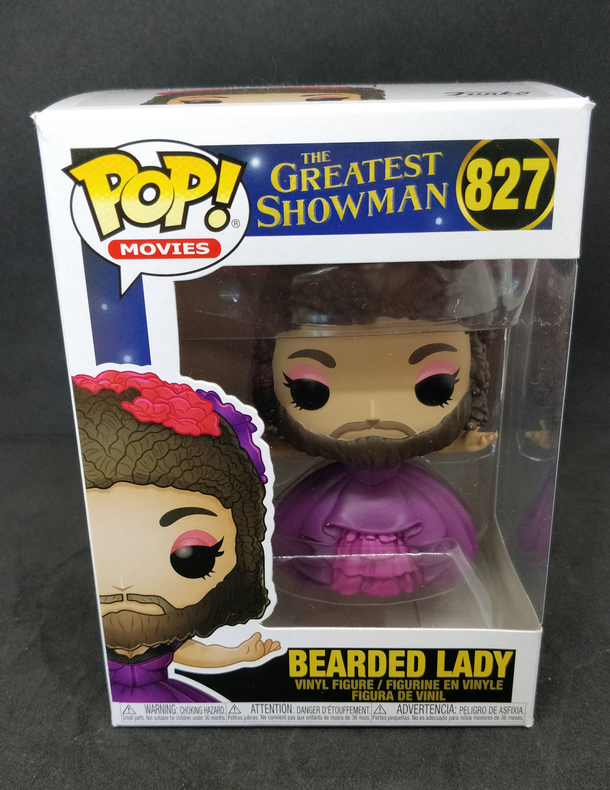 Funko POP! Movies - The Greatest Showman - Bearded Lady (827) DAMAGED PACKAGING