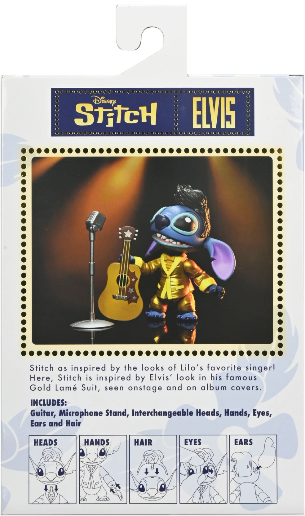 Neca Action Figure - Lilo & Stitch - Ultimate Gold Suit Elvis Stitch (18cm)
