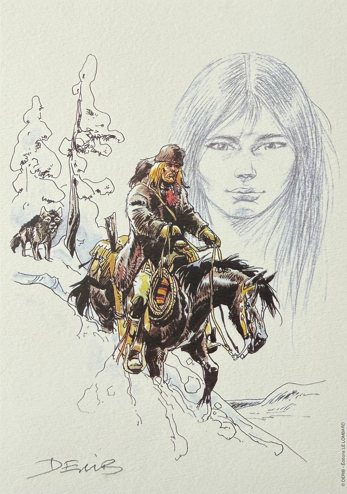 COMICS Ex-libris : Buddy Longway (Derib)