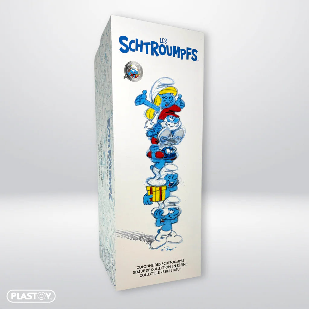 PLASTOY Collectoys - The Smurfs - A Tower of Smurfs Silver (50cm) 