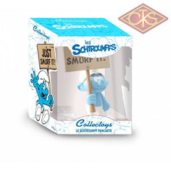 PLASTOY Collectoys - The Smurfs -  Smurft w/ Singn "Just SMURF it !"