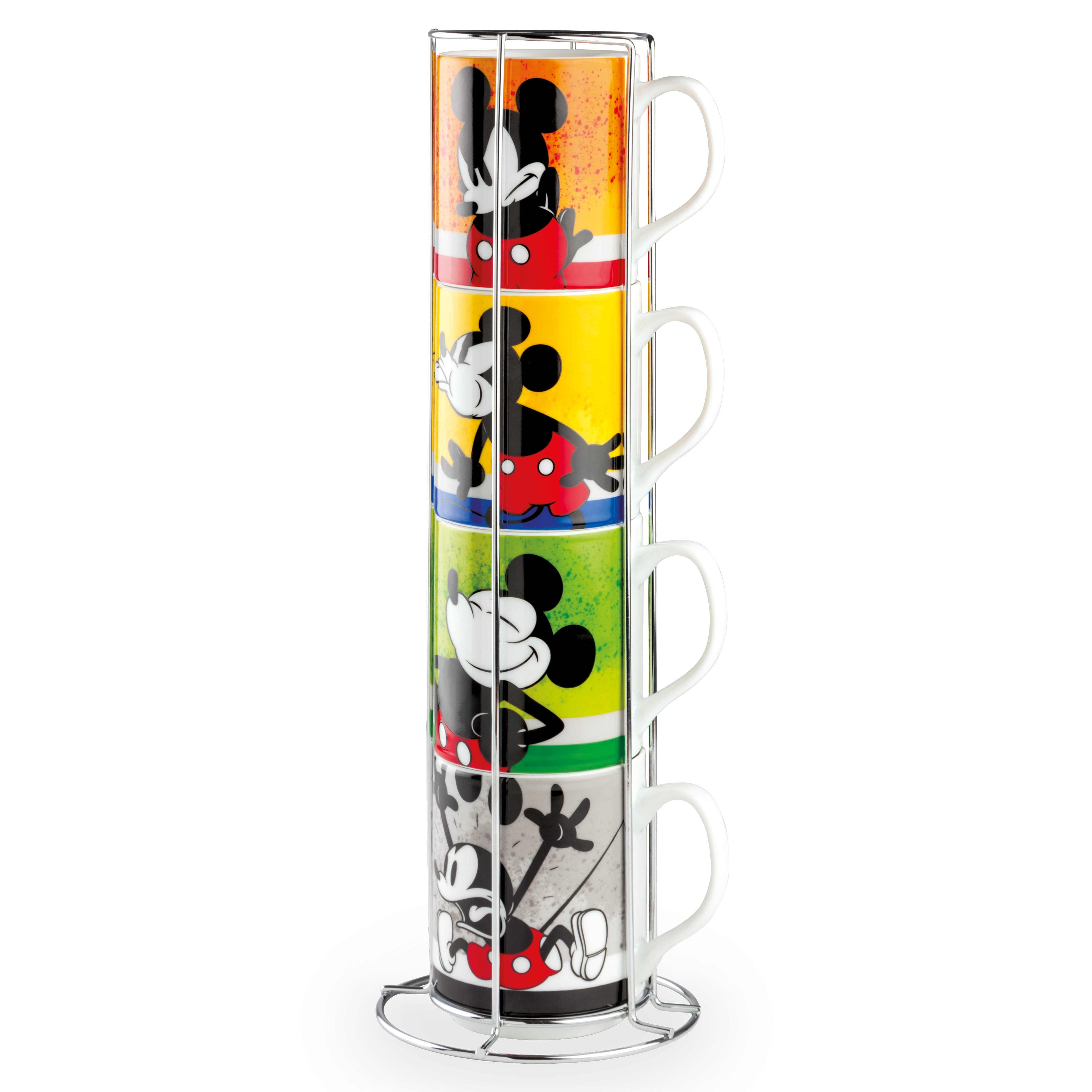 Disney - Mickey I Am - Stackable Mug + Metal Rack (Set of 4)