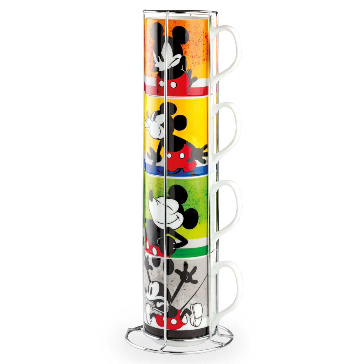 Disney - Mickey I Am - Stackable Mug + Metal Rack (Set of 4)
