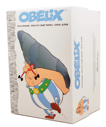 Plastoy Collectoys, Statue - Asterix : Obelix "Stack of Comic Books" - 21 cm