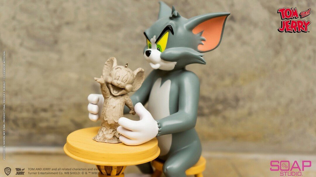 SOAP STUDIOS, Statue - Tom & Jerry - The Sculptor (18cm)