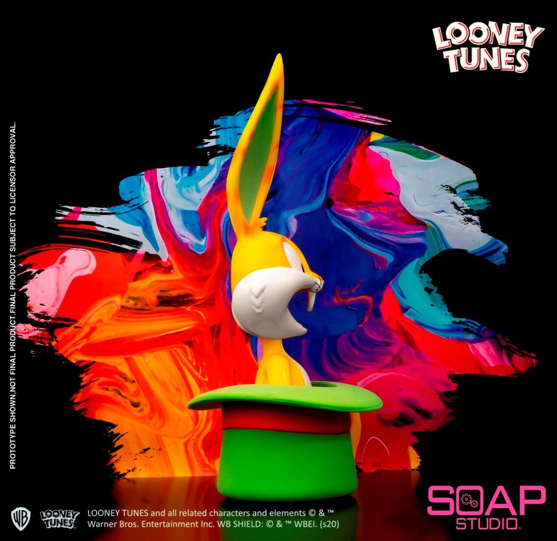 SOAP STUDIOS, Bust - Loony Tunes : Bugs Bunny Tophat (Pop-Art) 34cm