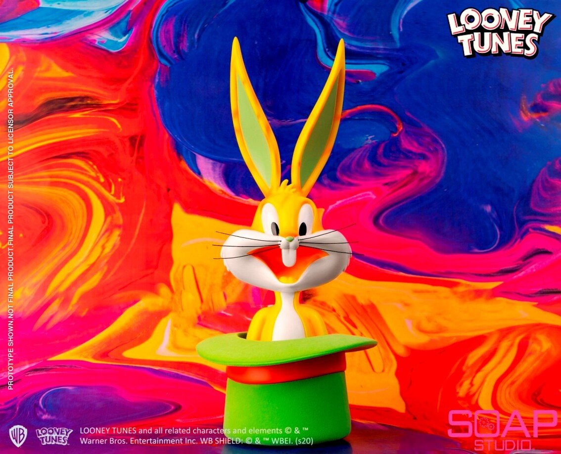 SOAP STUDIOS, Bust - Loony Tunes : Bugs Bunny Tophat (Pop-Art) 34cm