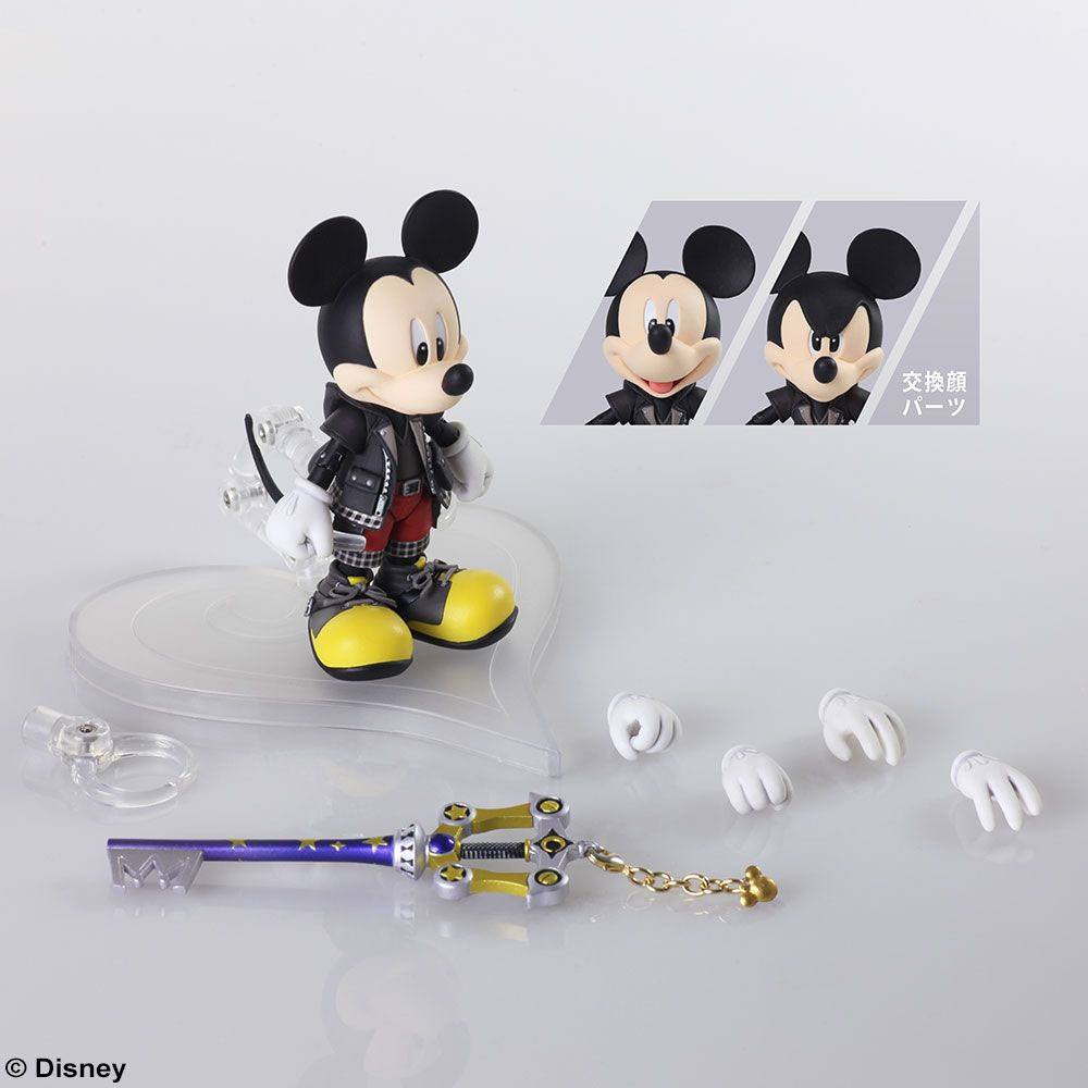 Square Enix, Action Figure - Disney - Kingdom Hearts III, King Mickey (9cm)