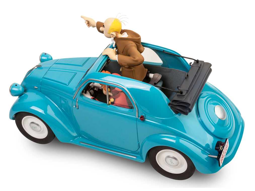 Le Garage De Franquin - Spirou & Fantasio / Robbedoes Kwabbernoot Fiat 500 Topolino (1937) Figurines
