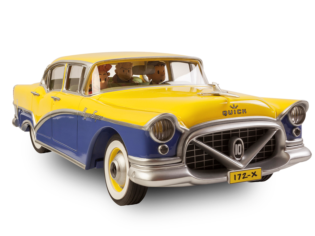 Le Garage De Franquin - Spirou & Fantasio / Robbedoes Kwabbernoot Quick Super Sedan (1955) Figurines