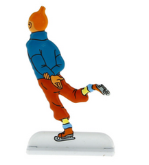 Moulinsart - Tintin / Kuifje - Patineur / Ice Skating / IJsschaatsen (6cm)