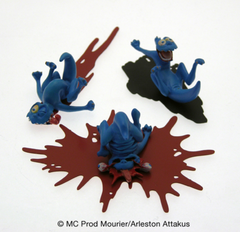 ATTAKUS Metal - Trolls de Troy, Pack de 3 schfoumpfs (n°1) (Limited & Numbered) (4cm)