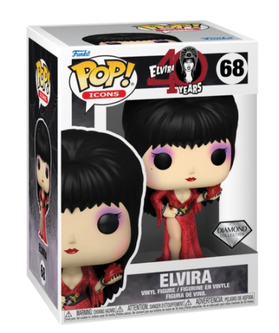 Funko Pop! Icons - 40Th Years Elvira Red Dress (Diamond Collection) (68)