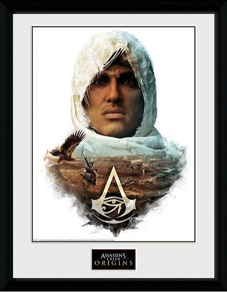 Framed Poster - Assassins Creed Origins Head (30 X 40 Cm) Posters