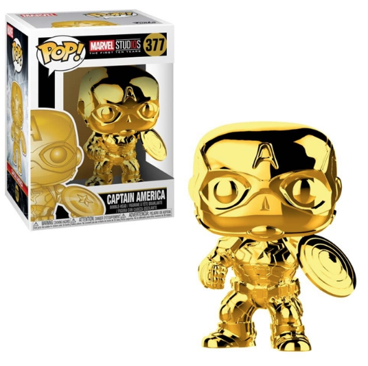 Funko Pop! Marvel (Marvel Studios 10Th Aniversary) - Captain America (377) Figurines