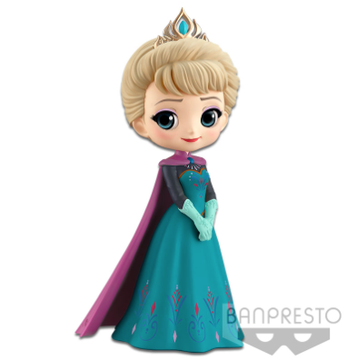 Q Posket Characters - Disney Frozen Elsa Coronation Style (Pastel Color Version) Figurines