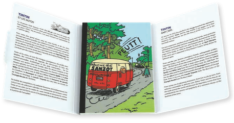 Tintin / Kuifje - Postcards Book Les Voitures De Voertuigen The Cars (Set Of 16 Cards)