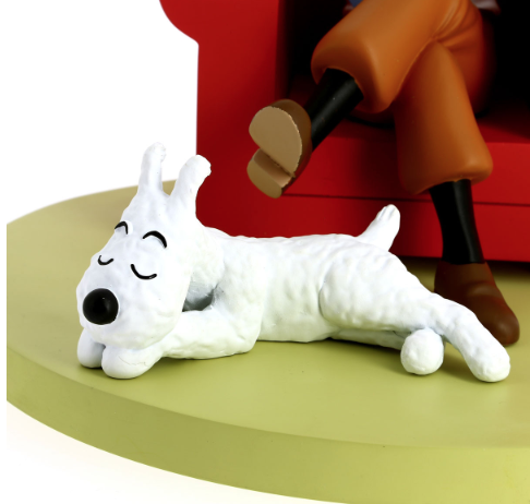 TINTIN Resin Statue Collection 'Icons' : Tintin at Home (Version 2018) (17cm) (Limited & Numbered)