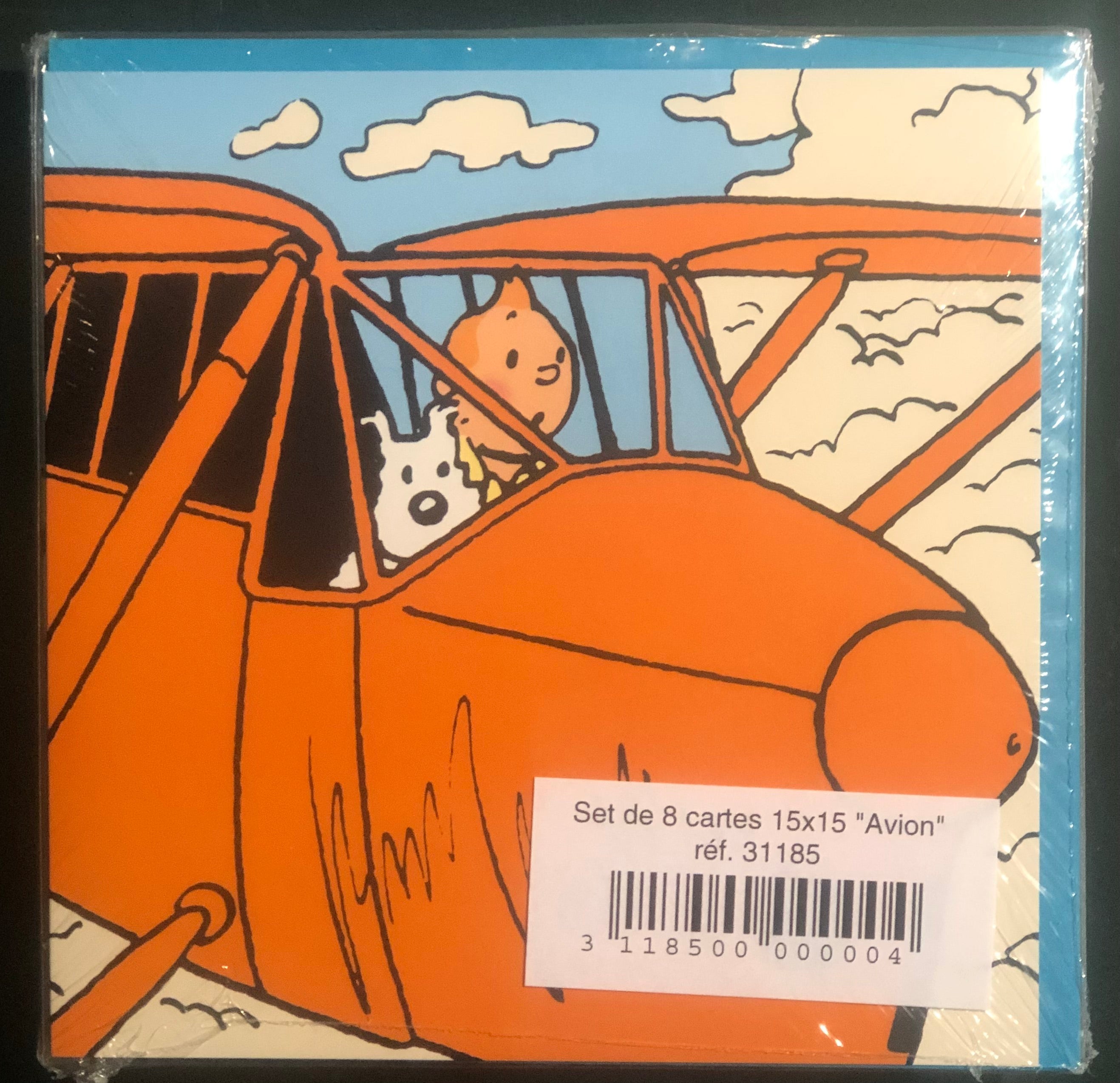 Tintin - Postcards - Planes (set of 8 cards)