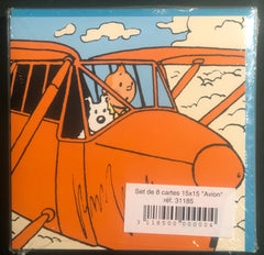 Tintin - Postcards - Planes (set of 8 cards)