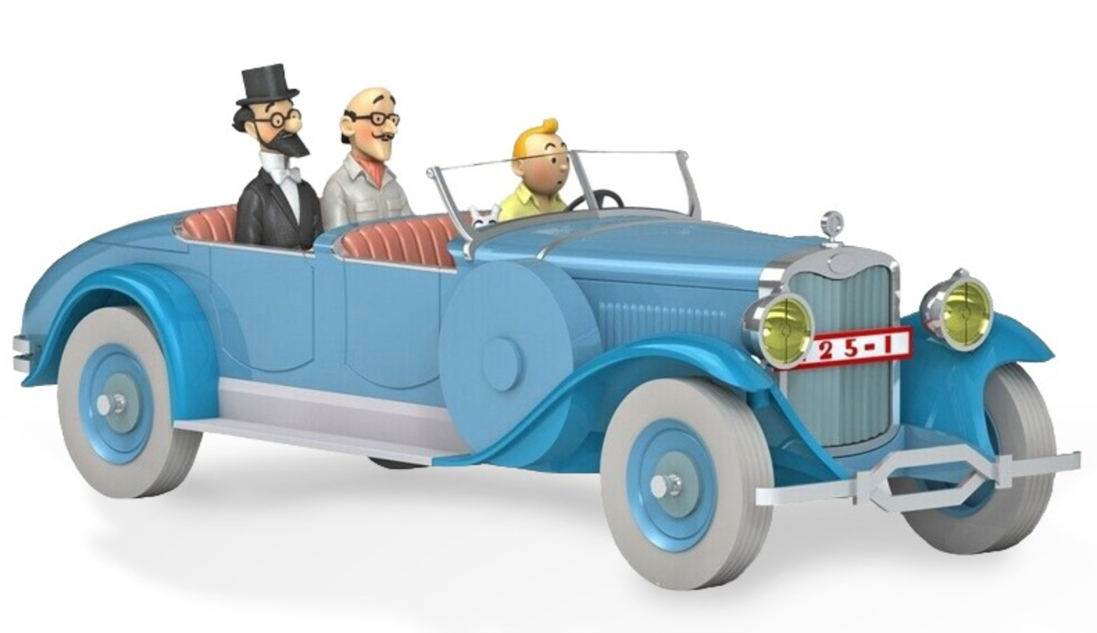 Tintin / Kuifje - Tintin's Cars 1/24 - Dr. Finney's Torpedo (Cigars of the Pharao) #10 (26cm)